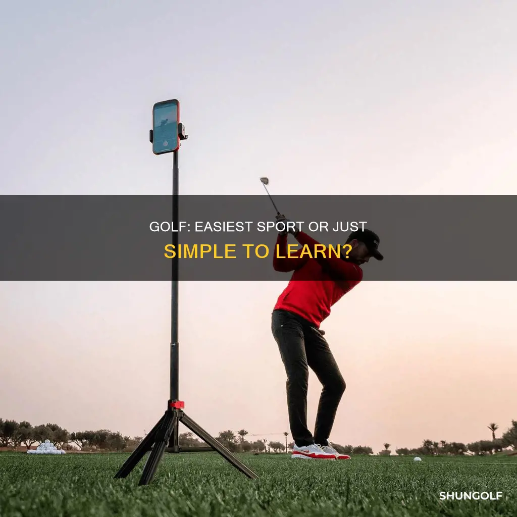 is golf the easiest sport