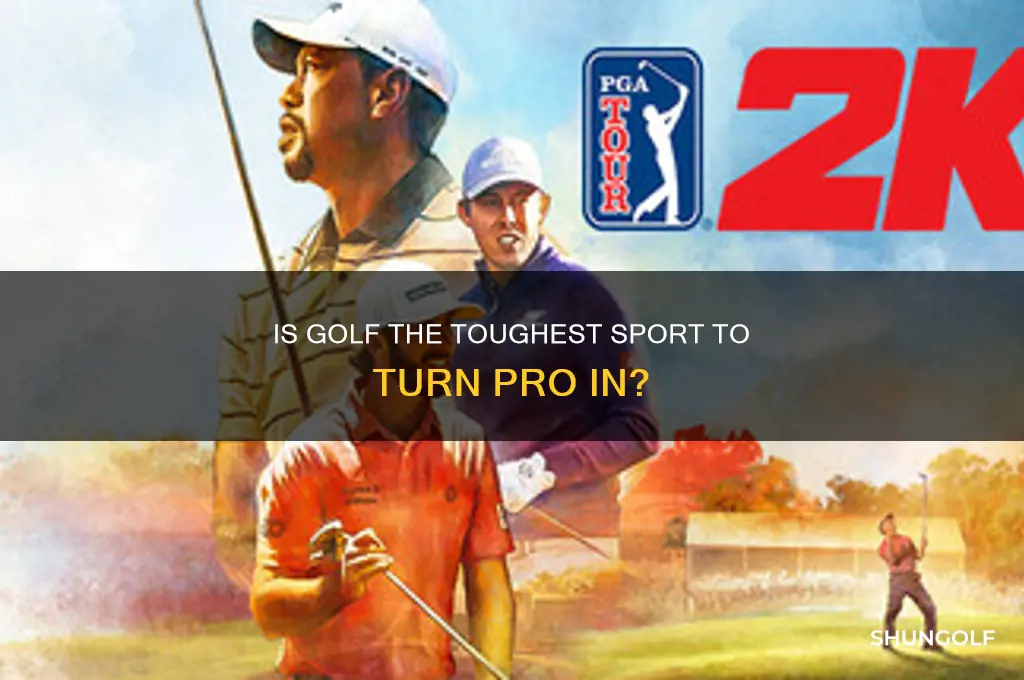 is golf the hardest sport to go pro in