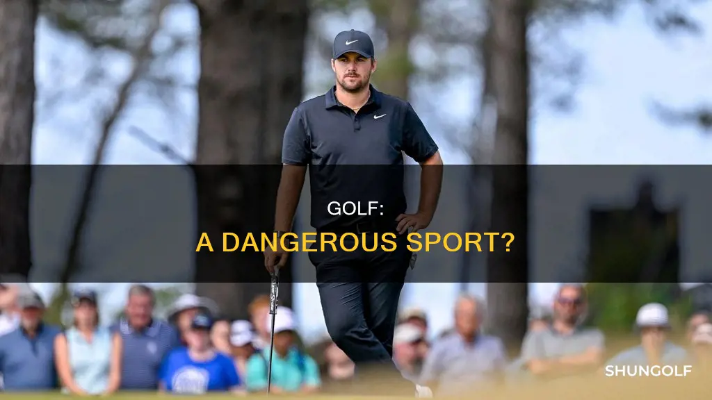 is golf the most dangerous sport