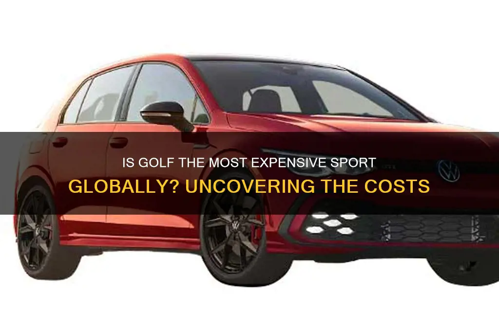 is golf the most expensive sport in the world