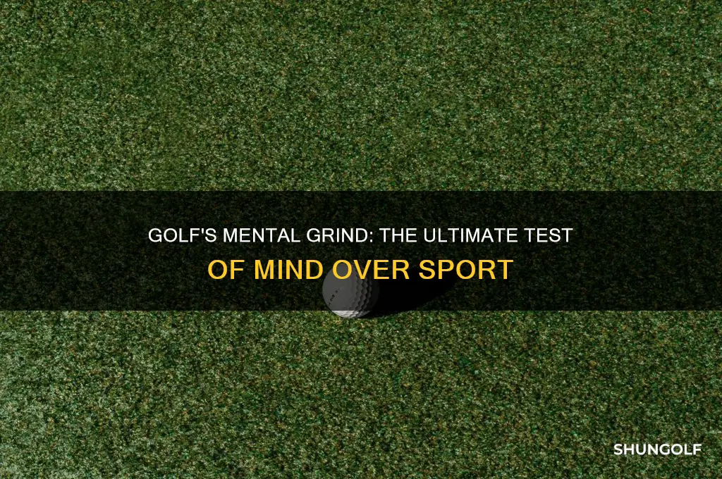 is golf the most mentally challenging sport