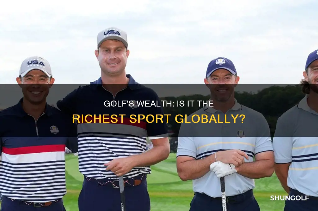 is golf the richest sport in the world