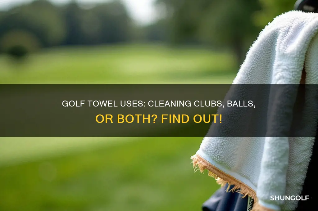 is golf towel for cleaning clubs or balls