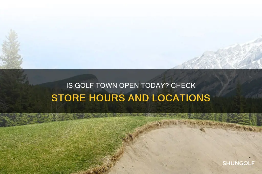 is golf town open
