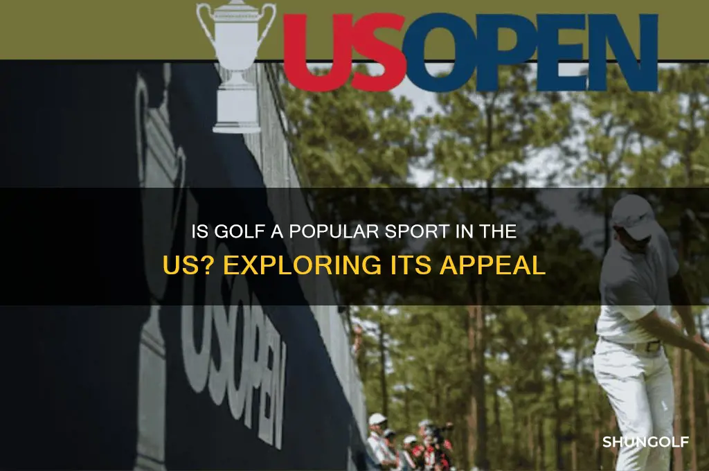 is golfa popular sport in the us