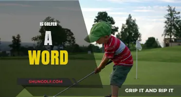 Golfing: Is "Golfer" a Real Word?