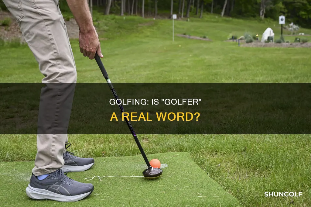is golfer a word