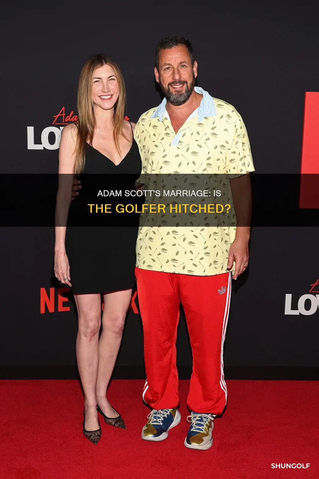 is golfer adam scott married