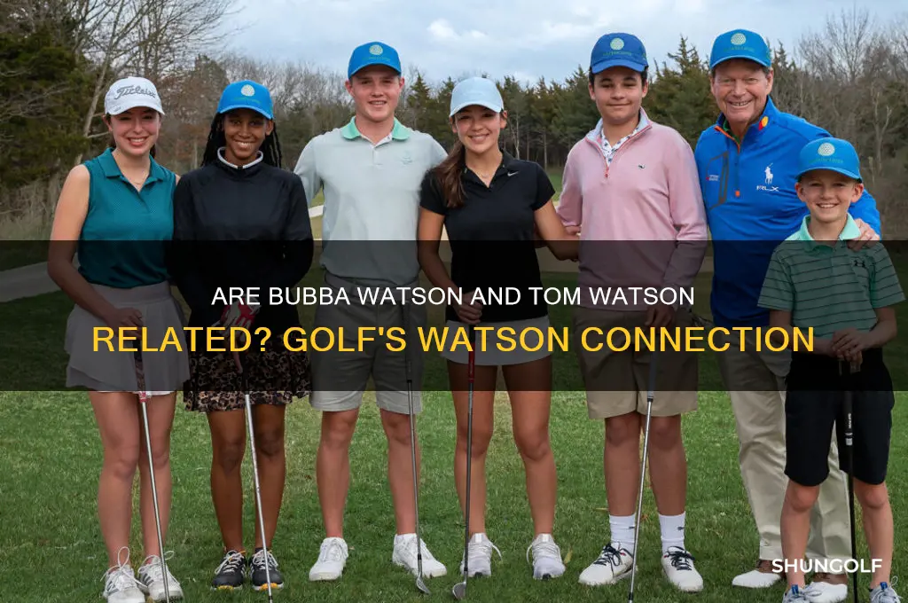 is golfer bubba watson related to tom watson