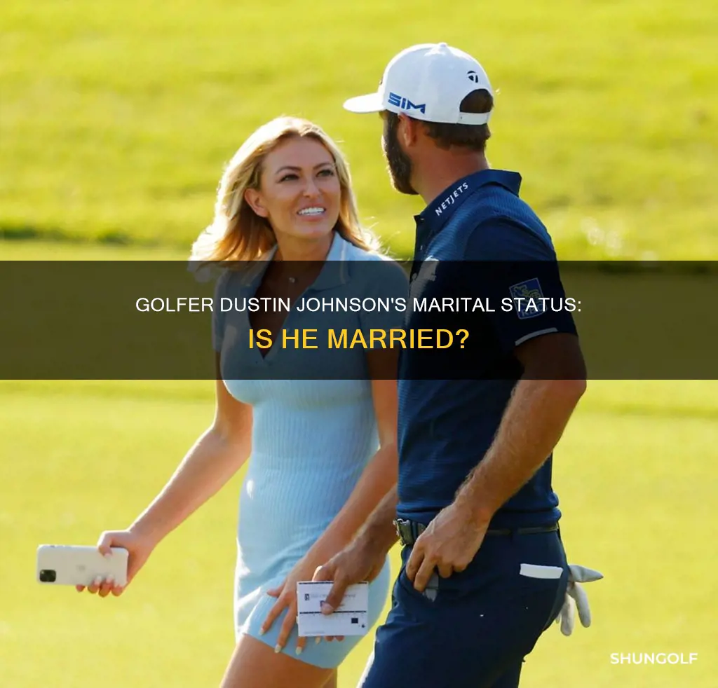 is golfer dustin johnson married