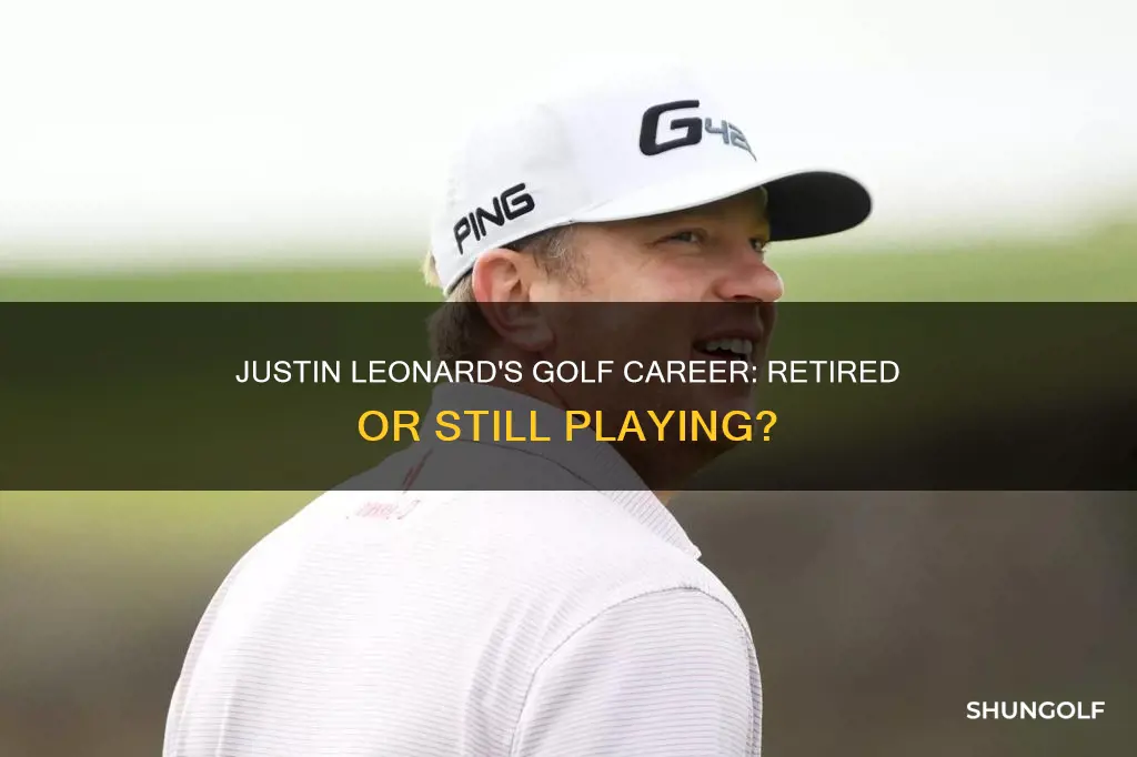 is golfer justin leonard retired