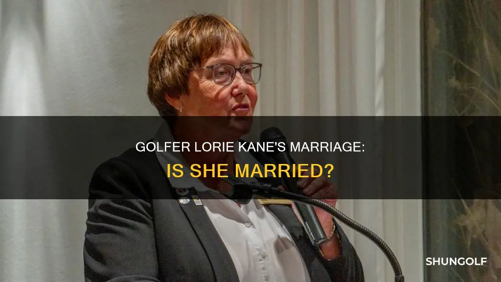 is golfer lorie kane married