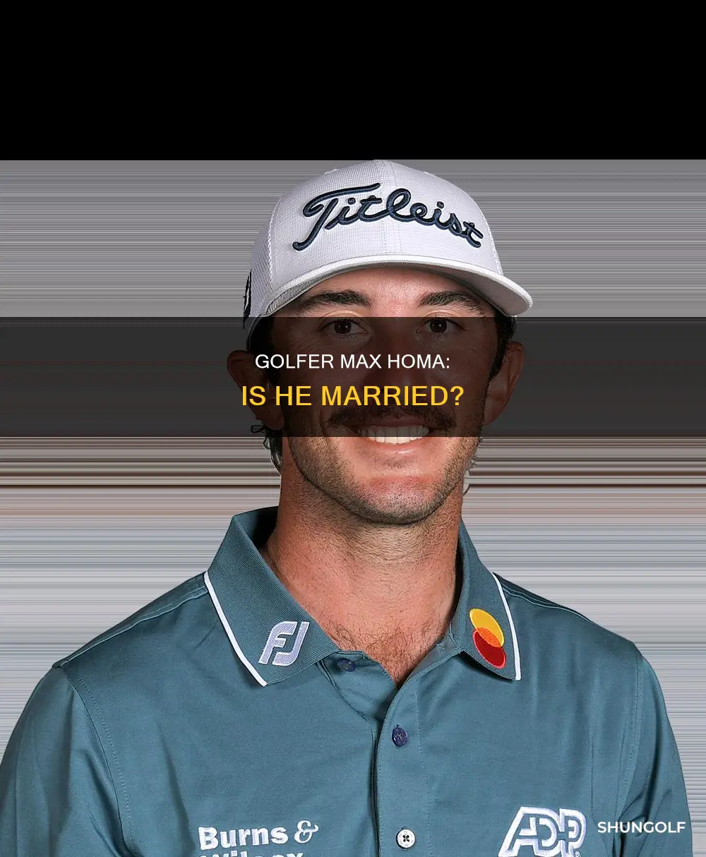 is golfer max homa married