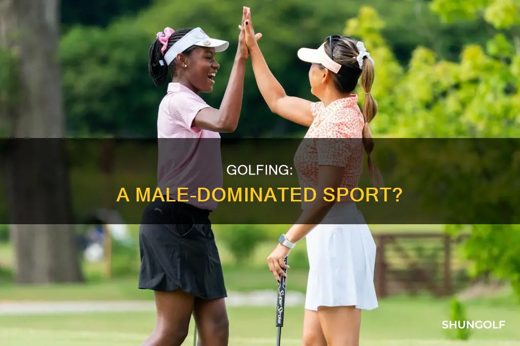 is golfing a male sport
