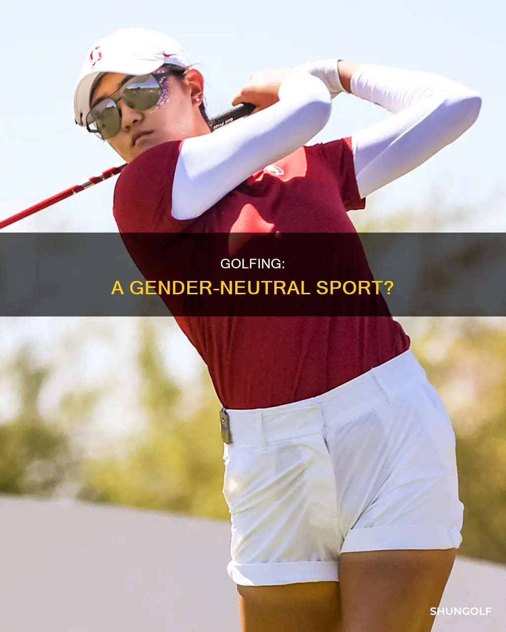 is golfing a man