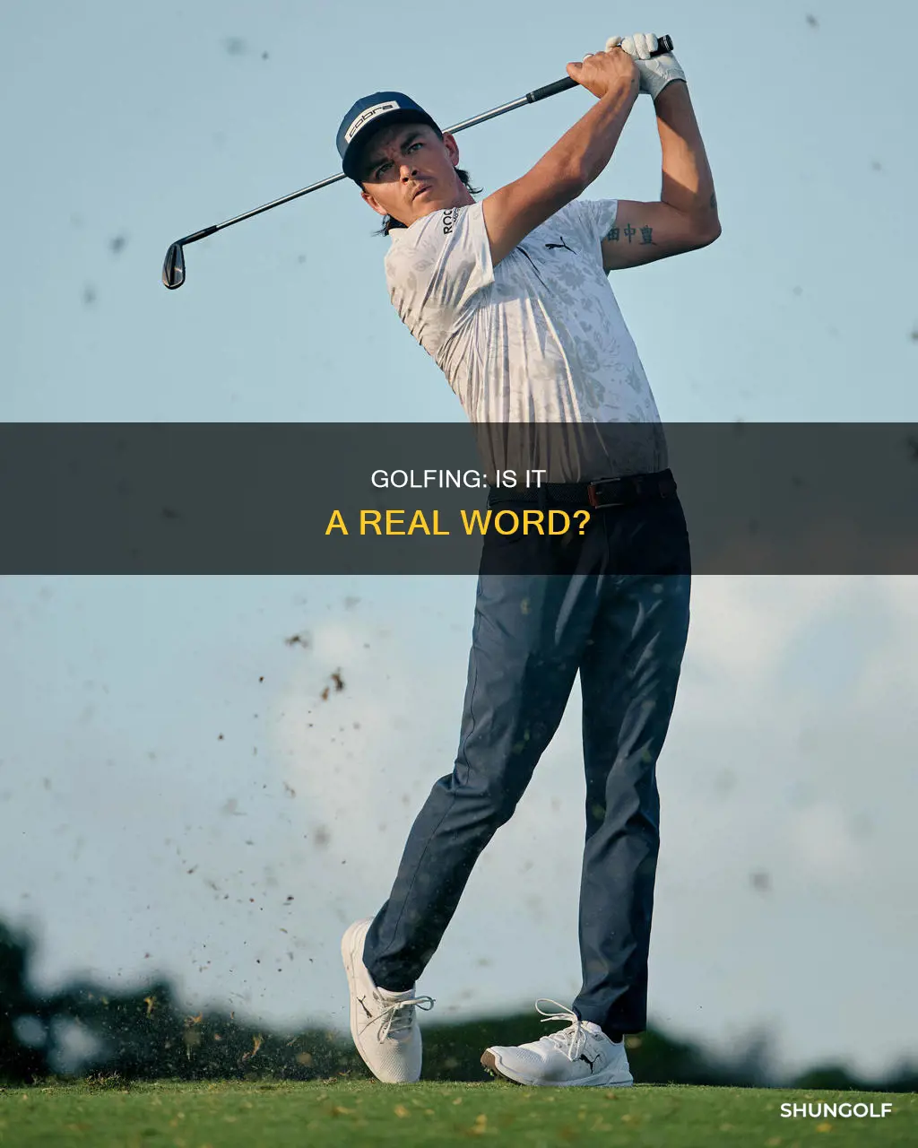 is golfing a proper word