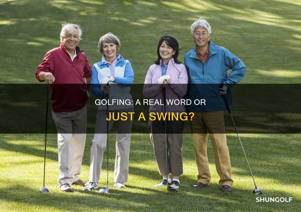 is golfing a real word