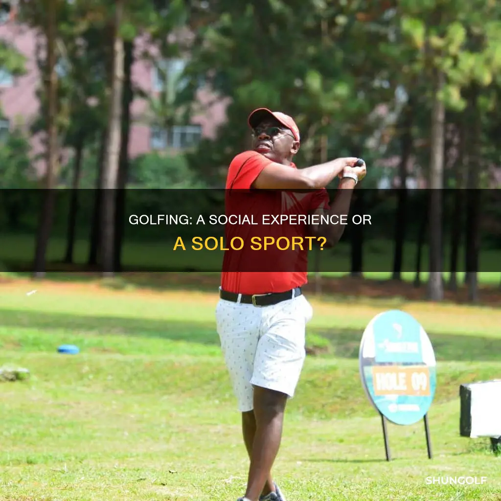 is golfing a social experience