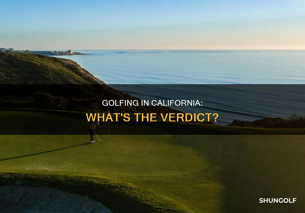 is golfing allowed in california