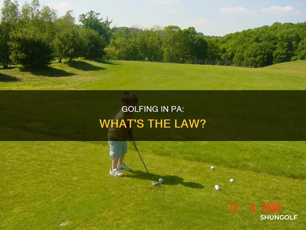 is golfing allowed in pa