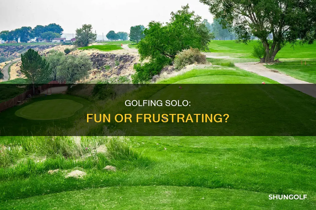 is golfing alone fun
