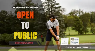 Is Notre Dame's Golf Course Open to the Public?