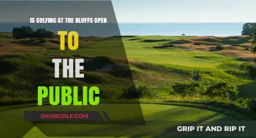 Is Golfing at The Bluffs Open to the Public?