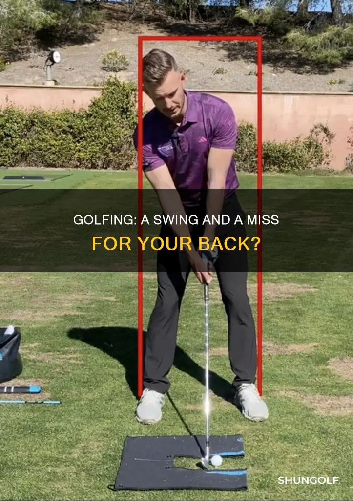 is golfing hard on your back