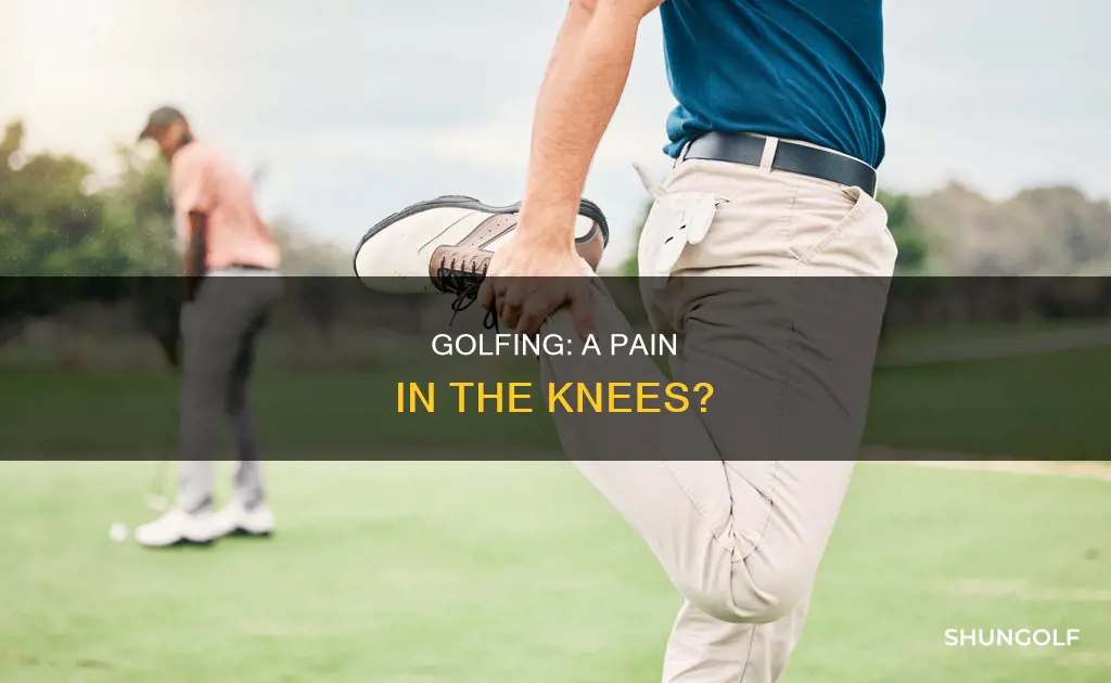 is golfing hard on your knees