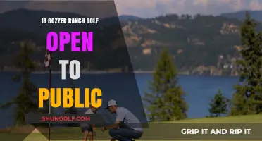 Is Gozzer Ranch Golf Course Open to the Public?