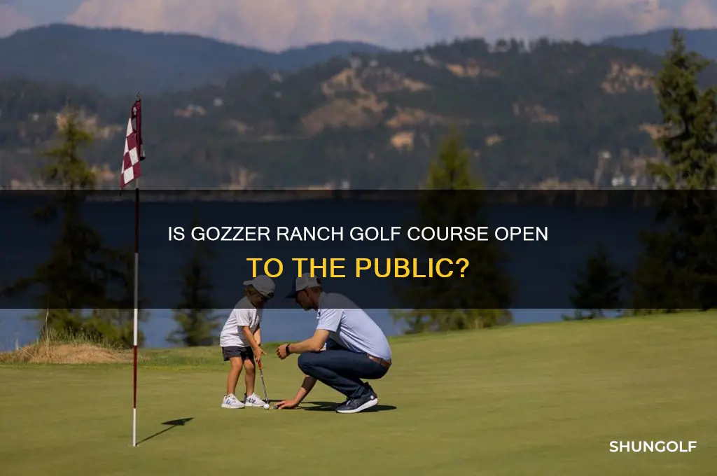 is gozzer ranch golf open to public