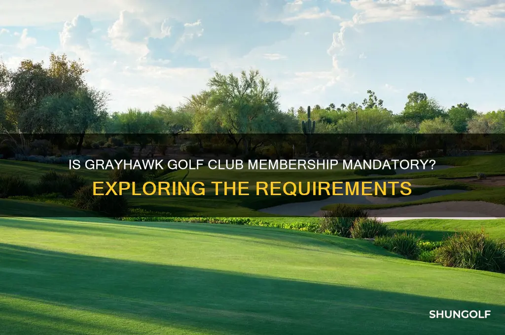 is grayhawk golf club mandatory membership