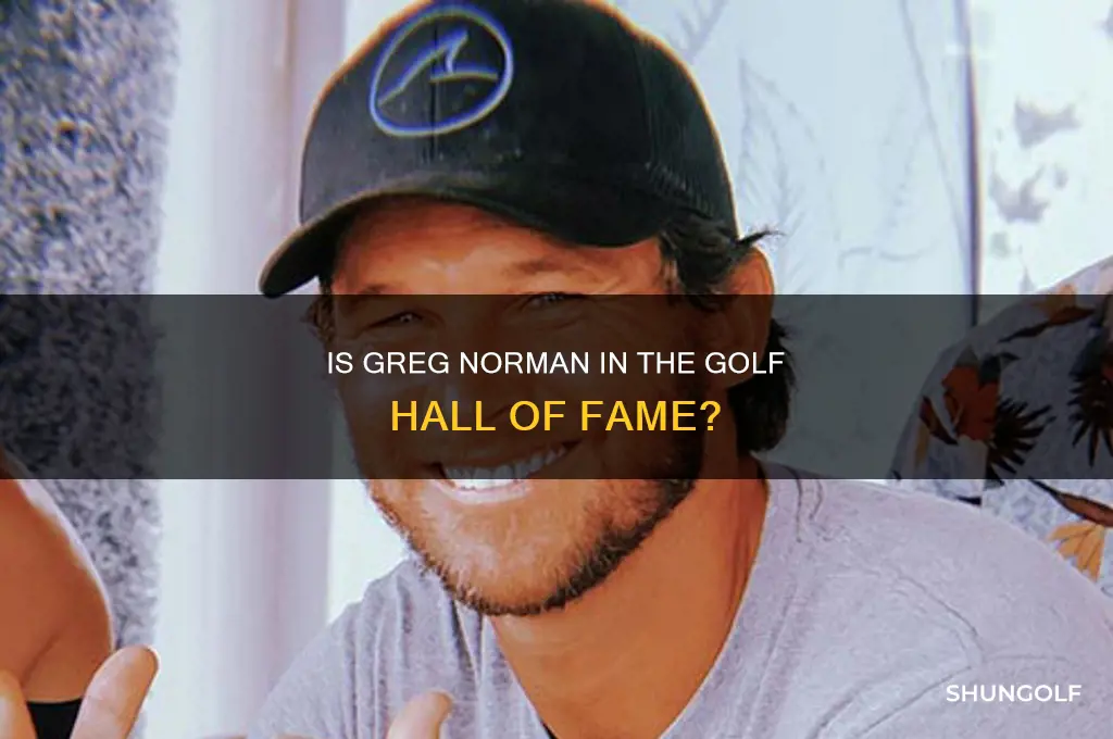 is greg norman in the golf hall of fame