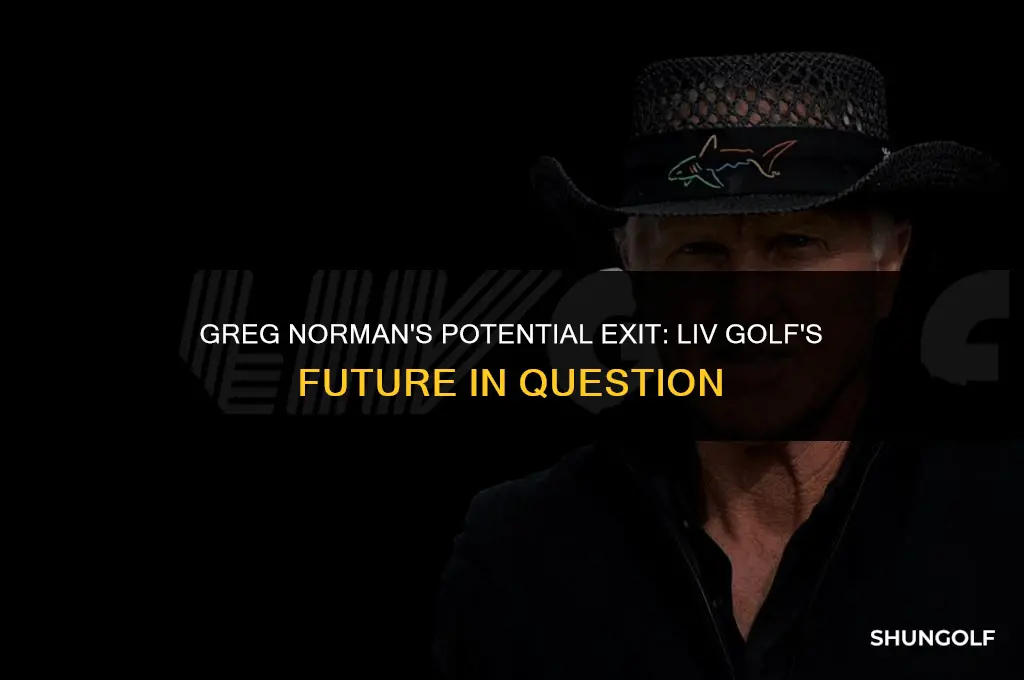 is greg norman leaving liv golf