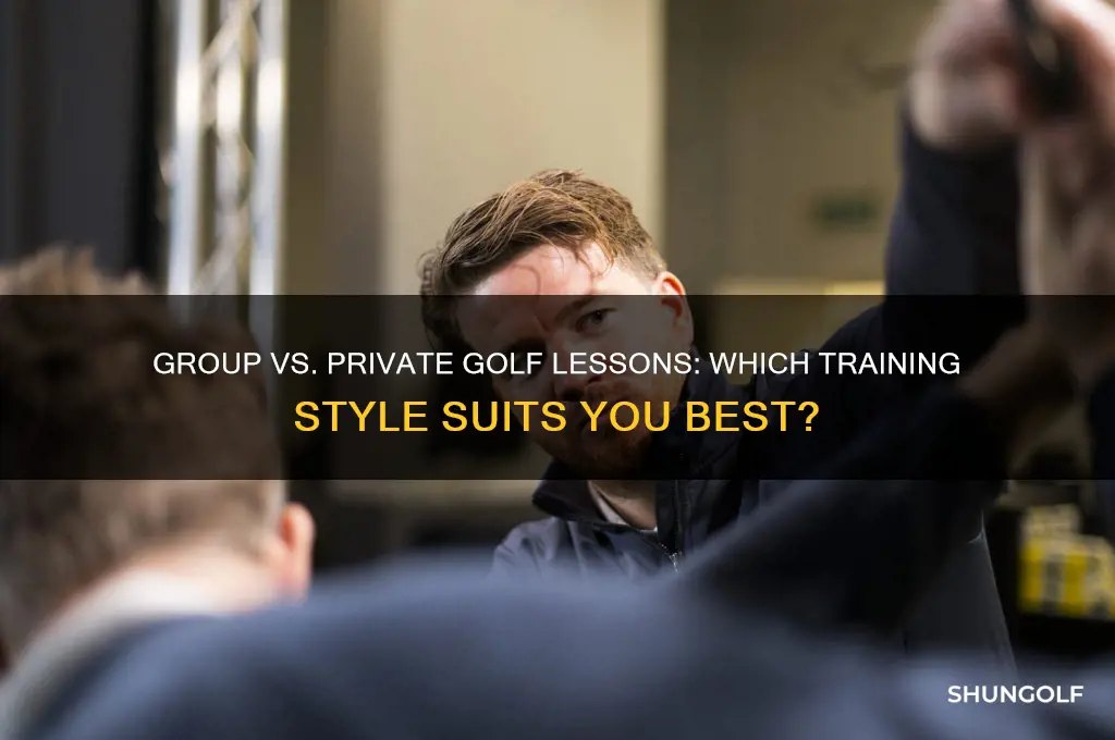 is group class or private class better for golf