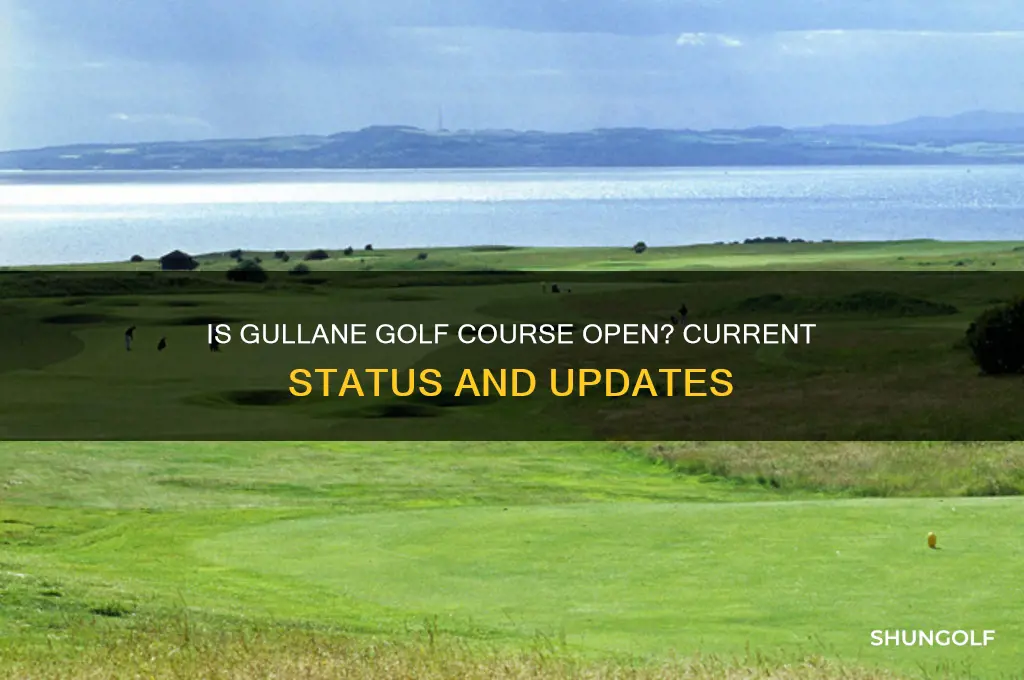 is gullane golf course open