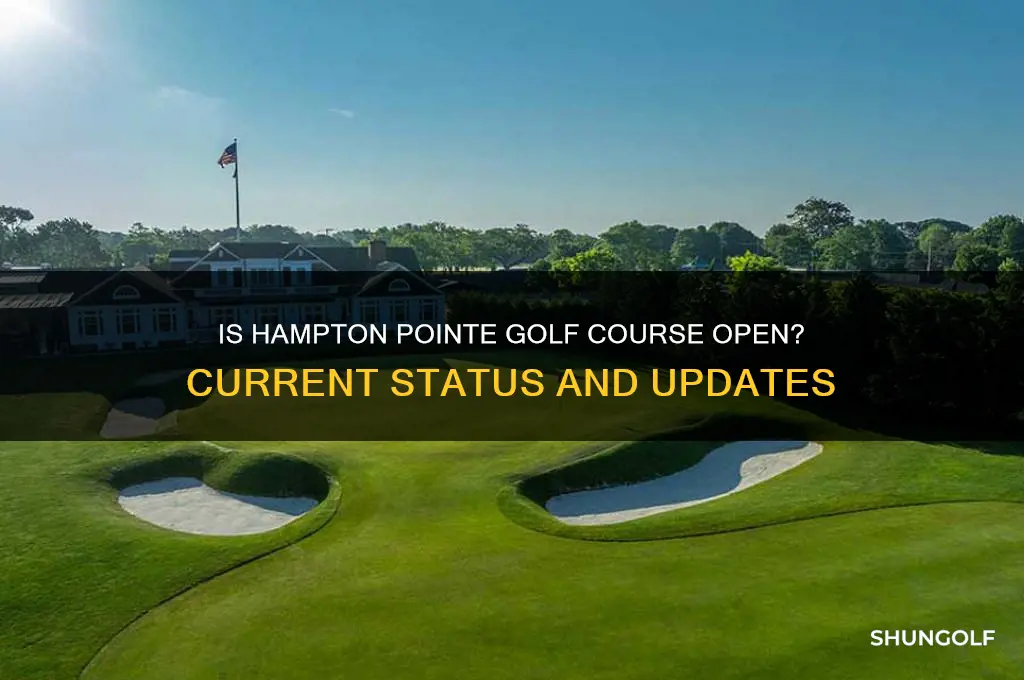 is hampton pointe golf course open