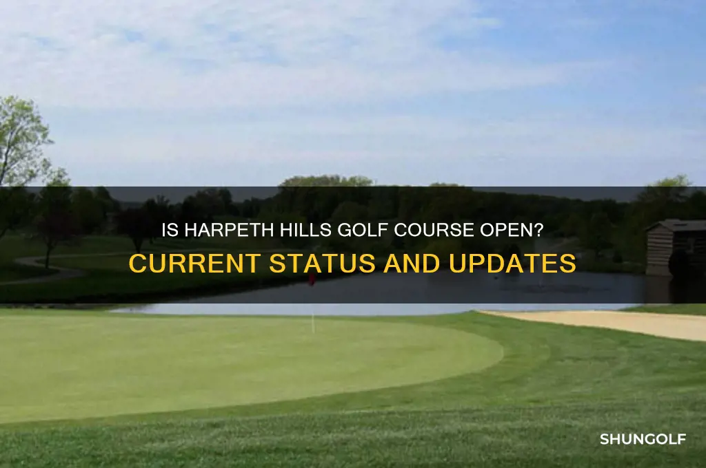 is harpeth hills golf course open