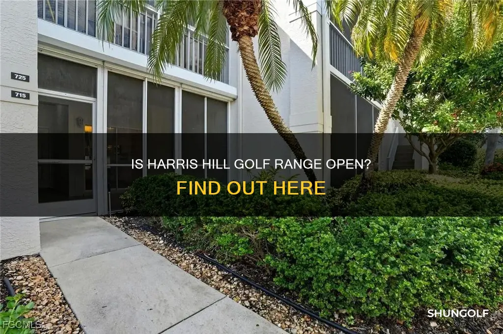 is harris hill open the golf range