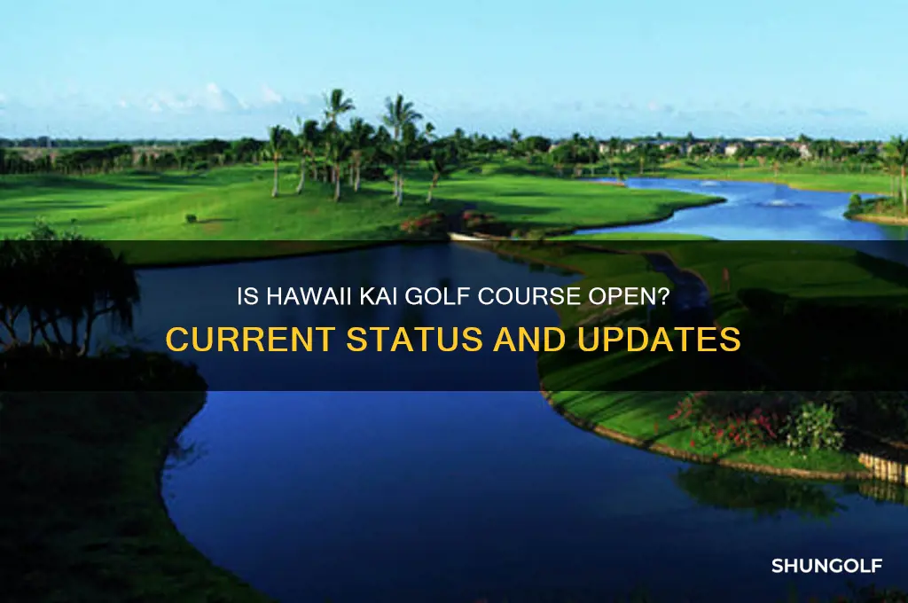 is hawaii kai golf course open