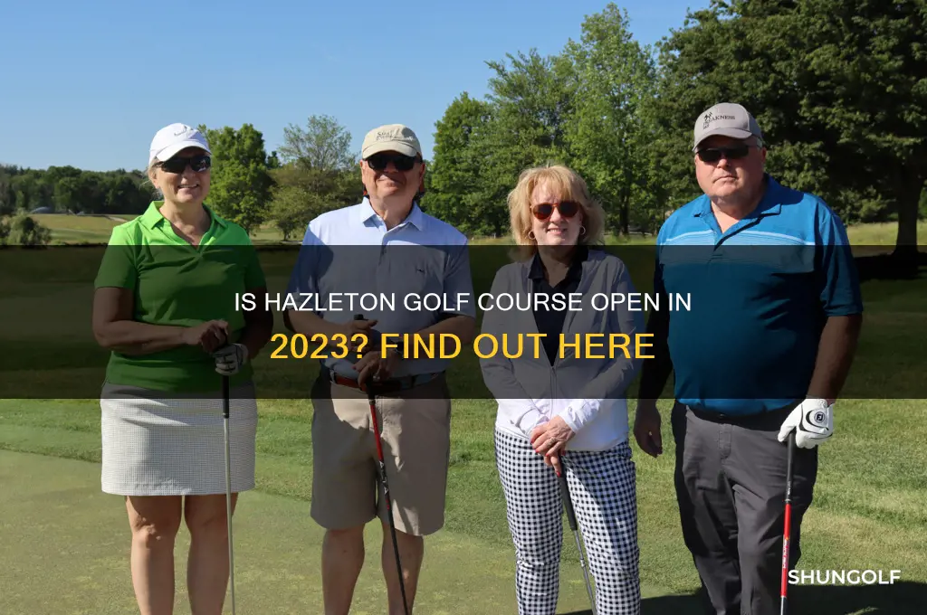 is hazleton golf open this year