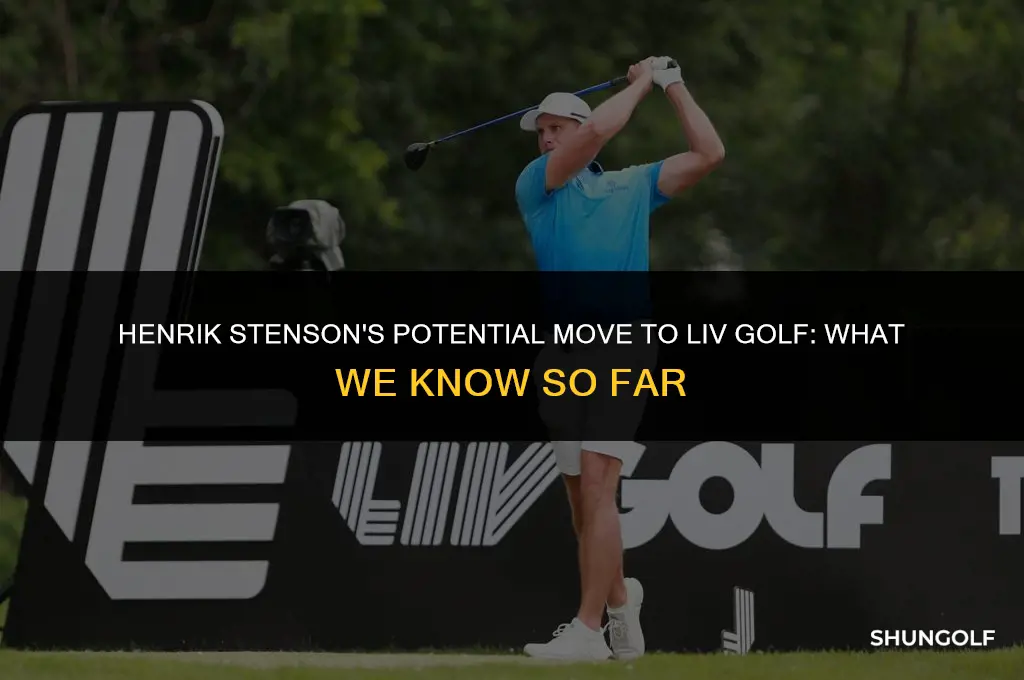 is henrik stenson joining liv golf