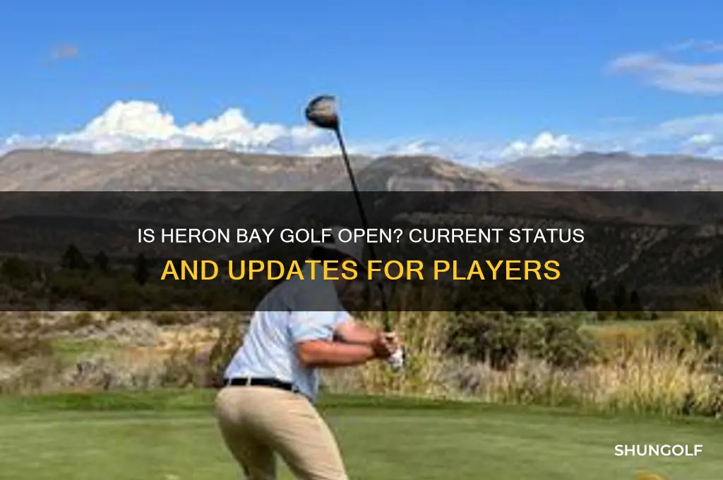is heron bay golf open
