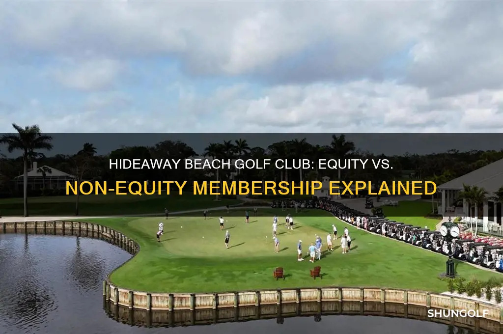 is hideaway beach golf equity or non equity