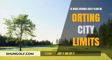 Is High Cedars Golf Club Within Orting City Limits?