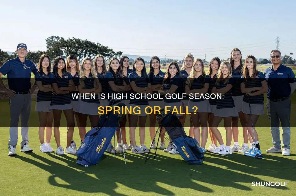 is high school golf in the spring or fall