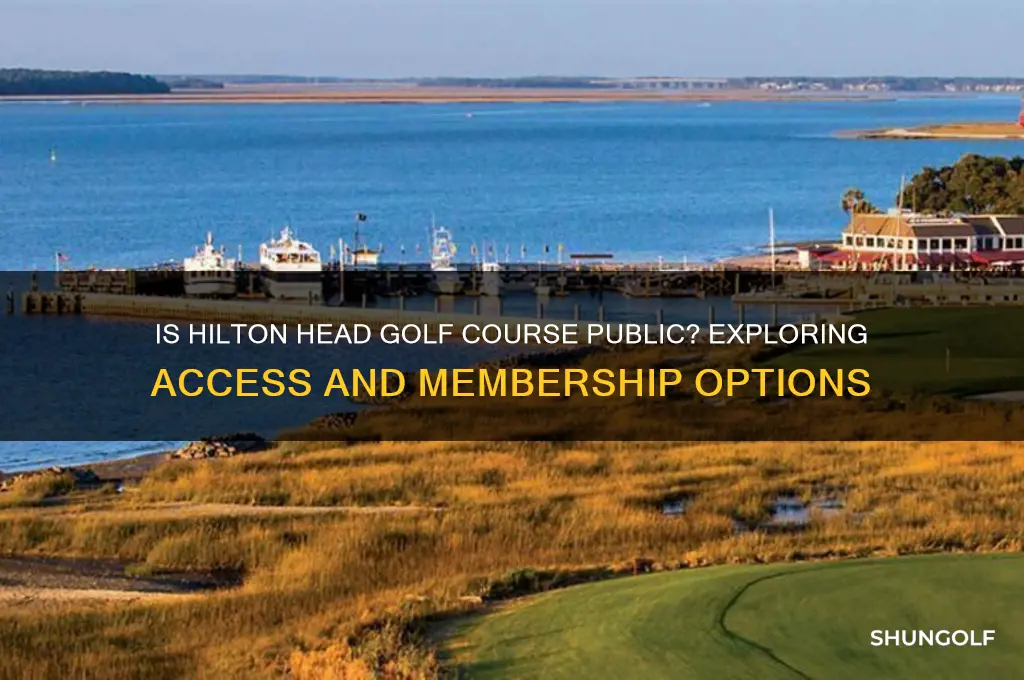 is hilton head golf course public