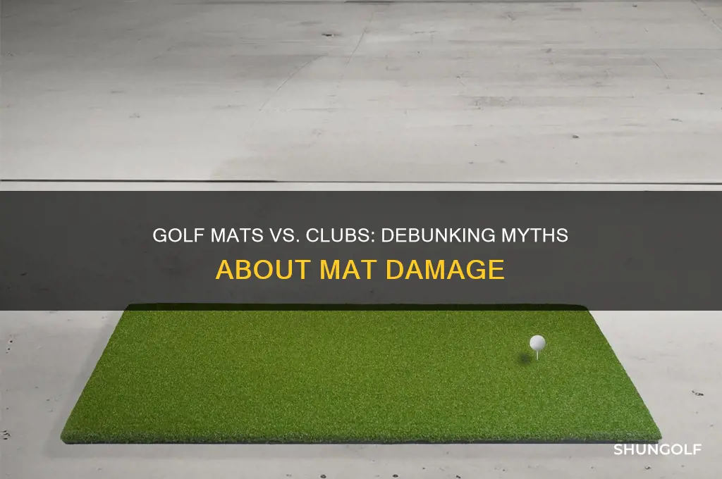 is hitting off of golf mats bad for your clubs