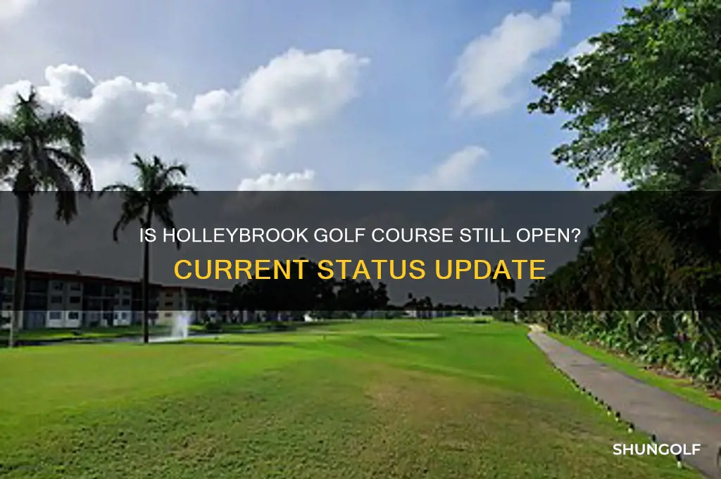 is holleybrook golf still open