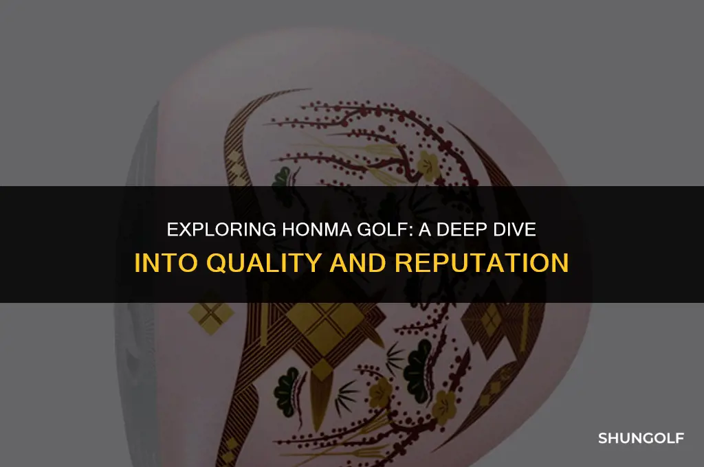 is honma a good golf brand